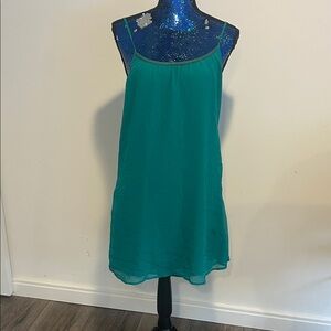 Elegant Teal Sleeveless Dress